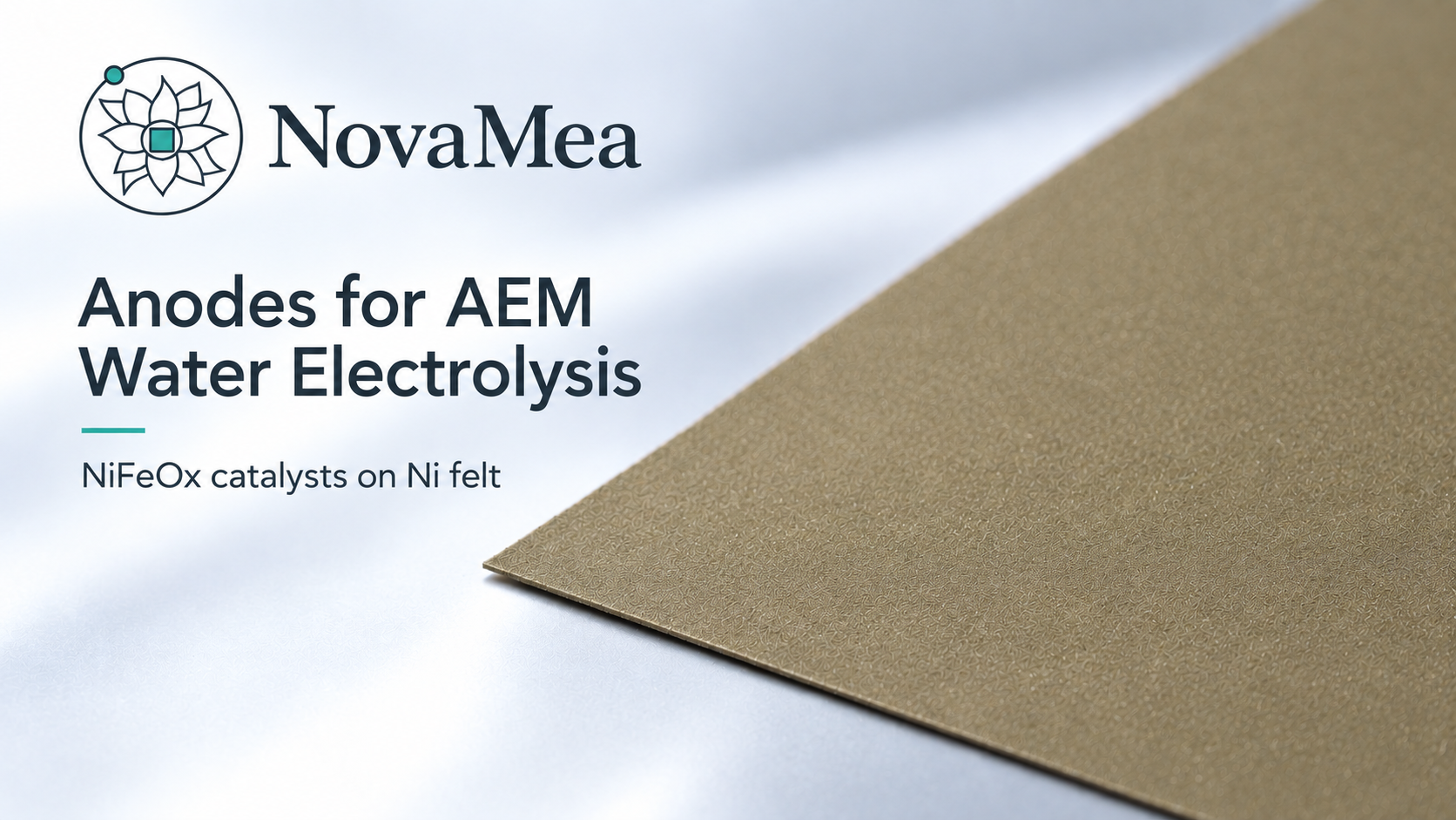 Anodes for AEM Water Electrolysis – NiFeOx Catalysts on Nickel Felt